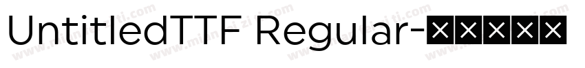 UntitledTTF Regular字体转换